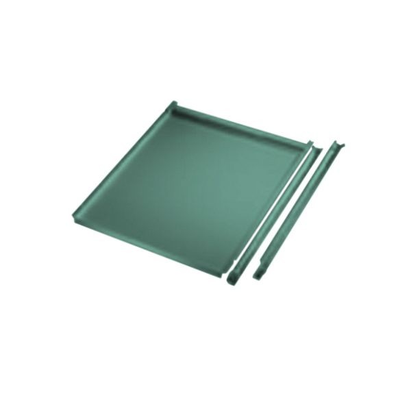 Manuflex Ausziehboden für Gehäuseunterbau mit Tür in Graugrün HF 0001, BxTxH = 460 x 545 x 19 mm, Graugrün, ZB2186.0001
