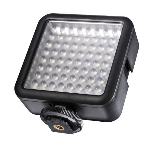 Walimex pro LED Foto Video Leuchte 64 LED dimmbar, 1020342