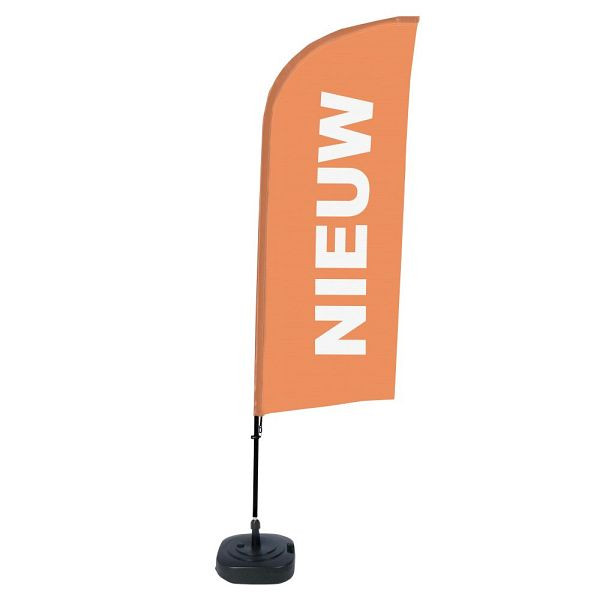 Showdown Displays Beachflag Alu Wind Komplett-Set Neu Orange Niederländisch ECO, BFAW310-WT21-I94ECO