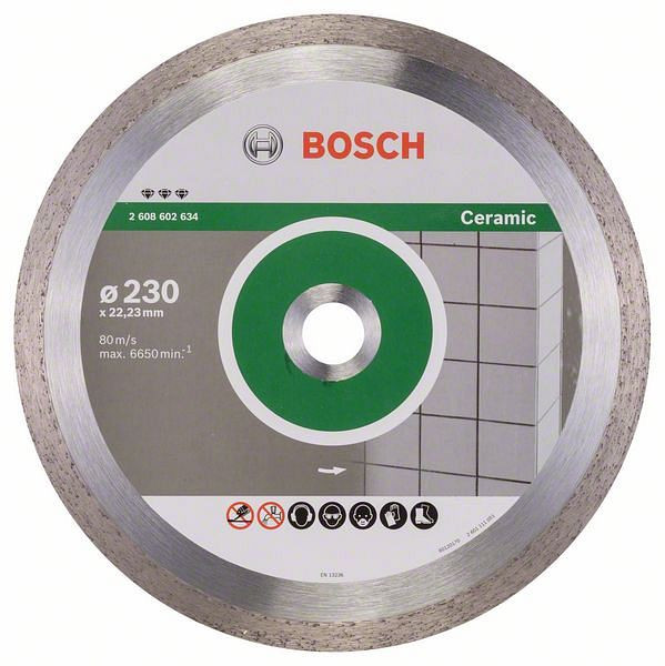 Bosch Diamanttrennscheibe Best for Ceramic. Für kleine Winkelschleifer, 2608602634