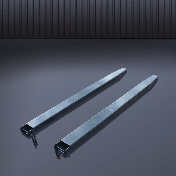 Eichinger Industrie Gabelverlängerung geschlossen 2400x100x50 mm, Spitze im Curved Design, Sicherung unverlierbar, anthrazitgrau, 21120050400096