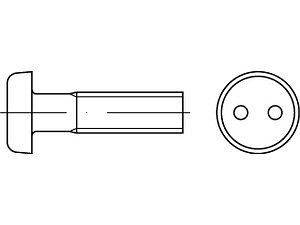 ART 88111 Sicherheitsschrauben(D 85) A2 M 3 x10 LIKO, mit Zweiloch VE=S (10 Stück)
