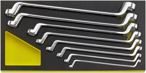 STAHLWILLE Doppelringschlüssel in TCS Nr.TCS 20/8,6X7-19X22 mm MF 1/3-Teilung 8-teilig, 96830356