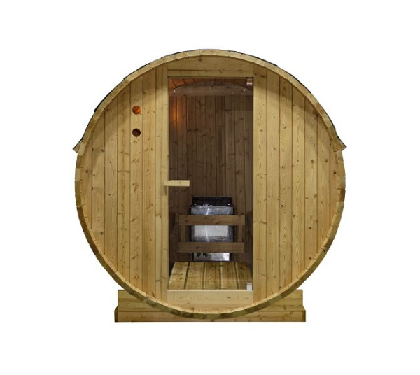 Sanotechnik TROMSÖ L Fasssauna für 4 Personen, 153,5 x 48cm Sitzfläche, F50180