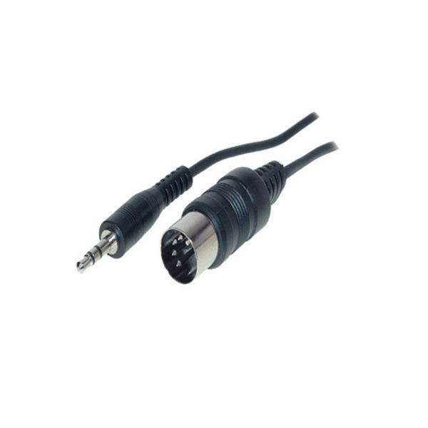 S-Conn Klinkenstecker 3,5mm Stereo auf Diodenstecker 5-pol 1,5m, 30822