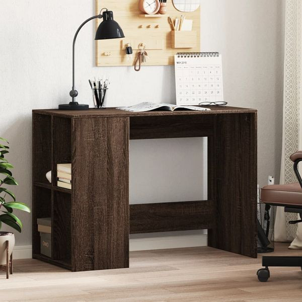 vidaXL Schreibtisch Braun Eichen-Optik 102x50x75 cm Holzwerkstoff, 840547