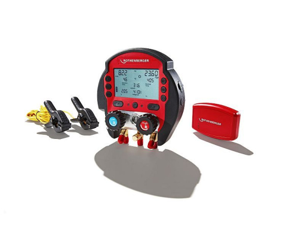 Rothenberger Digitale Monteurhilfe ROCOOL 600 Set inkl. Red Box + 2 Temperaturklemmen, 1000000572