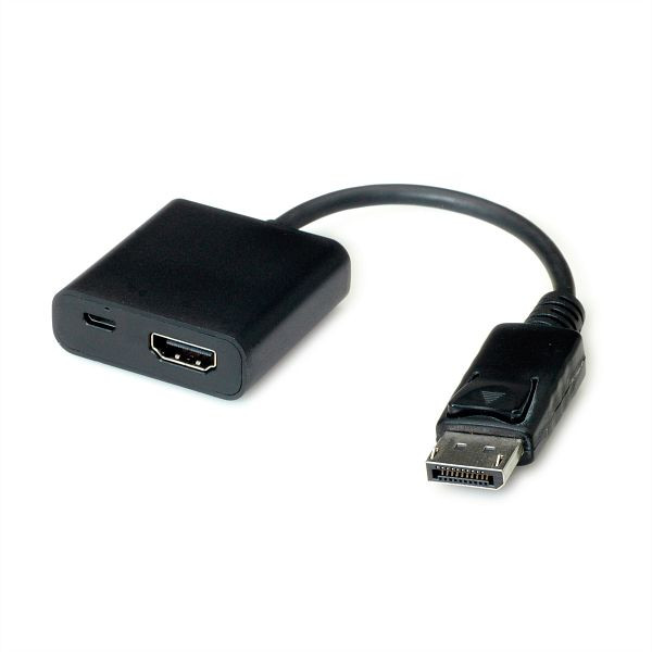 VALUE HDMI-DisplayPort Adapter, Version 1.2, HDMI BU - DP ST, 12.99.3145