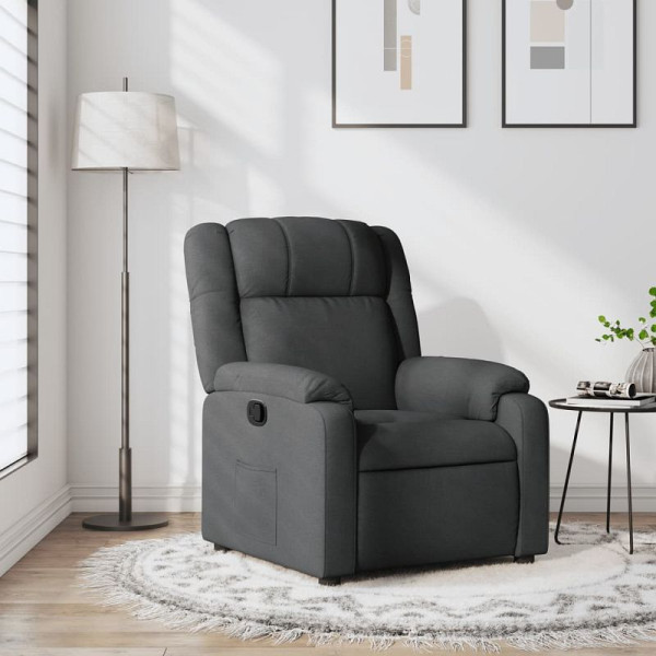 vidaXL Relaxsessel, Stoff, Dunkelgrau, 3206201, 8721012186897