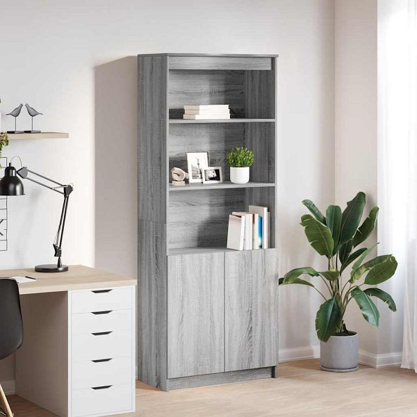 vidaXL Highboard Grau Sonoma 70x35x180 cm Holzwerkstoff, 3328476
