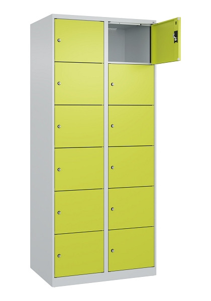 C+P Schließfachschrank Evolo PLUS, 12 Fächer, 1850x800x500mm, 7035/0024, 049000-226 S10015