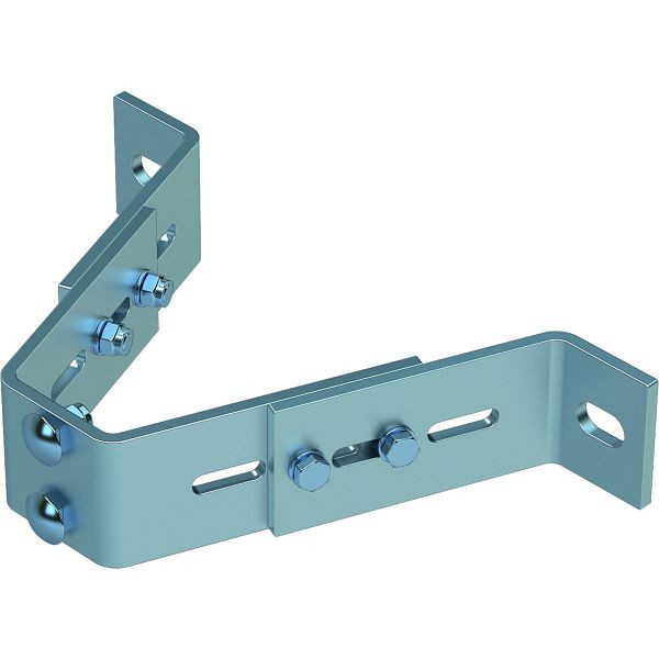 ZARGES Wandanker, verstellbar 120 - 180 mm, Edelstahl, 47558