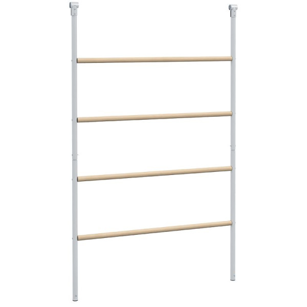 PawHut Sitzleiter für Hühner, 4 Sitzstangen, wetterfest, für 4-6 Hühner, Stahl/Holz, D51-401V00ND