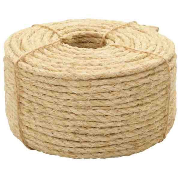vidaXL Seil 100% Sisal 10 mm 250 m, 144799, 8718475799535