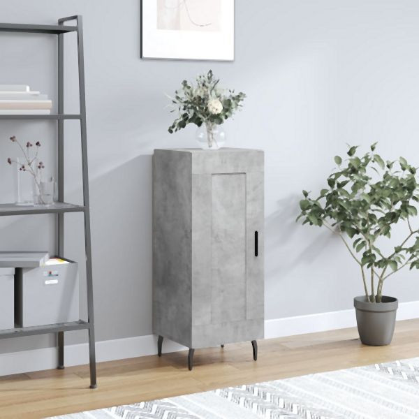 vidaXL Sideboard Betongrau 34,5x34x90 cm Holzwerkstoff, 830464