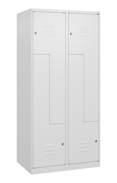 C+P Z-Spind Classic PLUS, 4 Abteile, 1700x800x500mm, 9016/9016, Zylinderschlösser, 0800037-224 S10024
