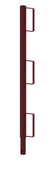 Schake Geländerpfosten aus Rundrohr mit 3 Bügeln, 11277G