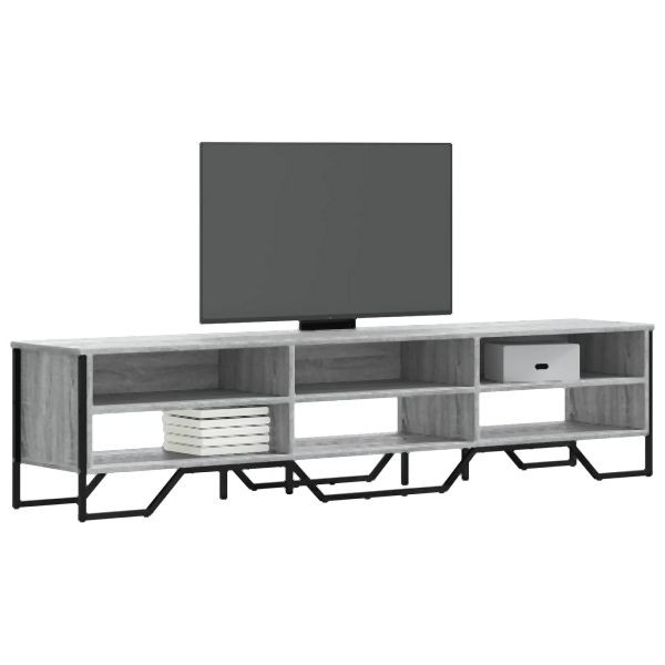 vidaXL TV-Schrank Grau Sonoma 180x34x41 cm Holzwerkstoff, 848577