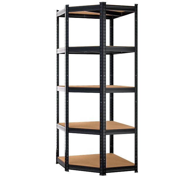 monzana Schwerlasteckregal Schwarz 180x70x40cm verzinkt 875kg, 109723