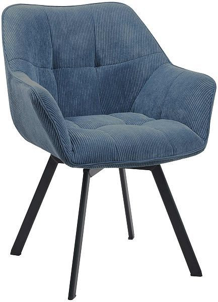 CLP Esszimmerstuhl Jordi Cord, blau, 322800, 4251756496449
