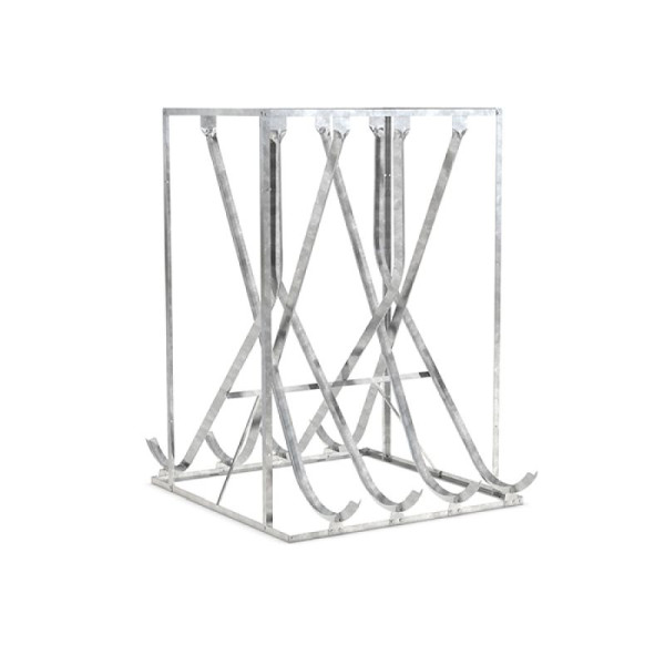 Stein HGS Fahrradparker/Schräghochparker -Florenz-, zweiseitig, 8 Einstellplätze, 1400mm, 10874