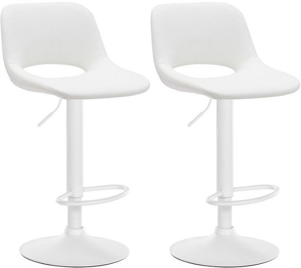 CLP Barhocker Camden Kunstleder weiß, weiß, VE: 2 Stück, 325129