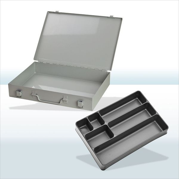 ADB Stahlblechkasten mit Spannverschluss / 6-fach / RAL 7035, 88608