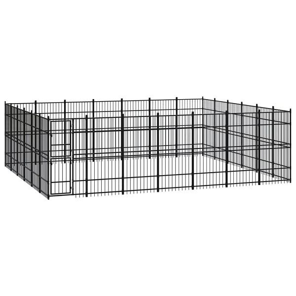 vidaXL Outdoor-Hundezwinger Stahl 38,71 m², 3097996