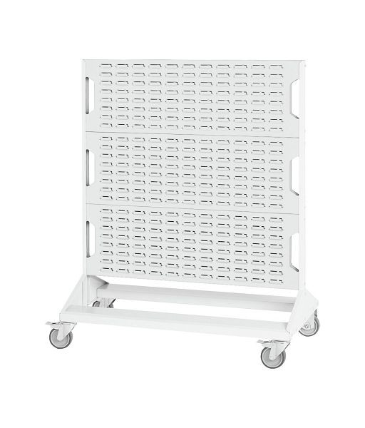 bott perfo Rack mobil mit 6 Schlitzplatten, BxTxH: 1000x550x1250mm, Lichtgrau, 41022012.16