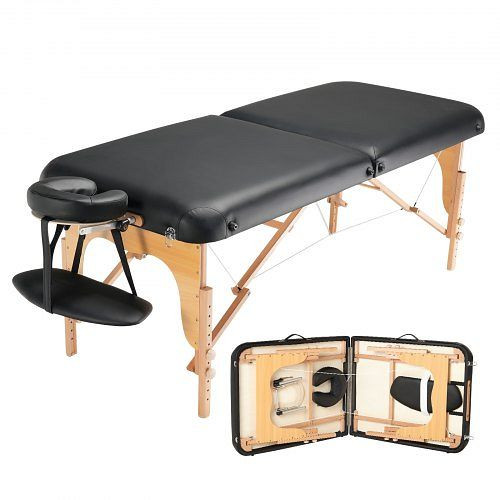 VEVOR Professionelle Massageliege 76,2 cm breit zusammenklappbarer Massagetisch 8-stufig höhenverstellbar 340 kg, BXSAMCZYK750OS6CZV0