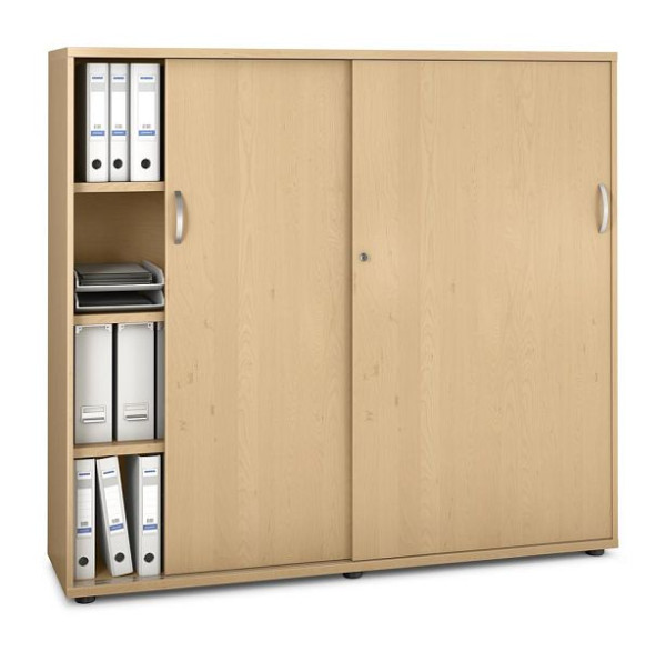 Deskin Schiebetürenschrank MULTI MODUL-PRO, Buchedekor, B 1600 x H 1500 x T 420 mm, 352244