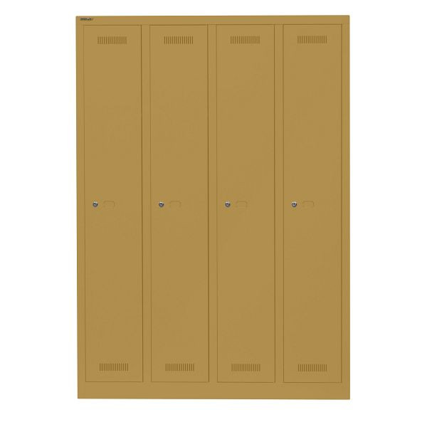 Bisley Garderobenschrank Monobloc™, 4 Abteile je 1 Fach, 682 dijon, ML11Q1682