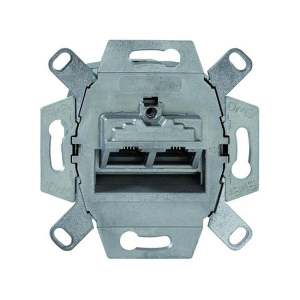 RUTENBECK Anschlussdose Cat6 UP 2xRJ45 Kanaleinband LSA designfähig UAE-CAT.6AISO-8/8UP0, 112619