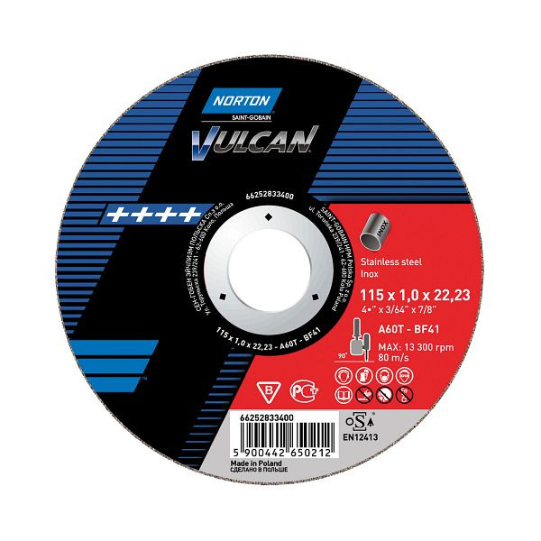 Norton Vulcan Inox C24R-180X6.5X22.2-T27 FLX-MERCHANDISE, VE: 25 Stück, 66252833406