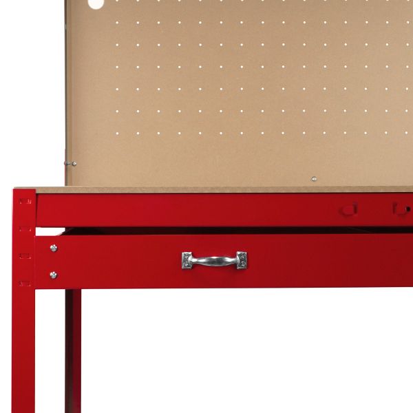 K Tool Arbeitstisch Mit Schublade – Höhenverstellbar, Mobil, 100 Kg Belastbar – Für Garage & Werkstatt