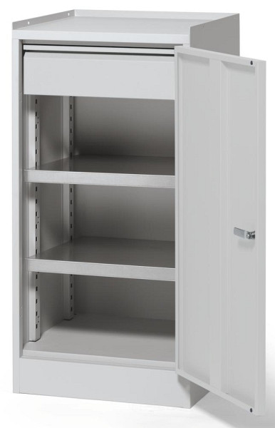 Deskin Flügeltüren-Stahlschrank WS PROFI SYSTEM, Lichtgrau RAL 7035, 500 x 500 x 1000 mm, 260641