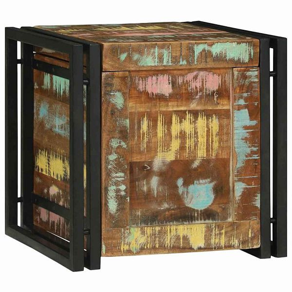 vidaXL Aufbewahrungsbox mit Speicher 40 x 40 x 40 cm Massivholz Akazie, 4016749