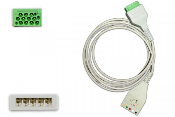 Golmed 5-adriges EKG-Stammkabel mit VS-Blockstecksystem, zu GE Marquette, 15-5-G51.1