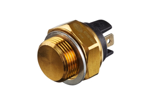 HELLA Temperaturschalter, Kühlerlüfter, 12V, 2-polig, Flachstecker, geschraubt, Schließer, 6ZT 007 800-041