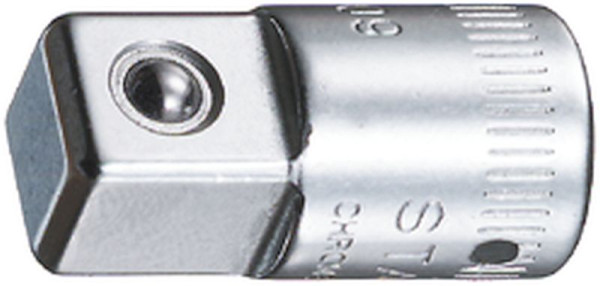 STAHLWILLE Vergrößerungsstück Nr.409 6,3 mm (1/4") 1/4" Innen-4kant zu 3/8" Außenvierkant Länge 25 mm, 11030002