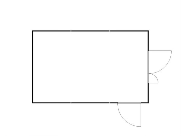 FLADAFI Materialcontainer-Kombination, IC Pro 1460, isoliert, isolierter Boden, Doppelflügeltür asymmetrisch (4 m Seite), Einflügeltür, F2223410710-F911