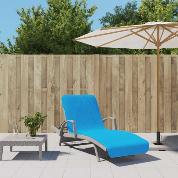 vidaXL Strandtücher 2 Stück Türkis 75x200 cm Stoff 400 GSM, 362680