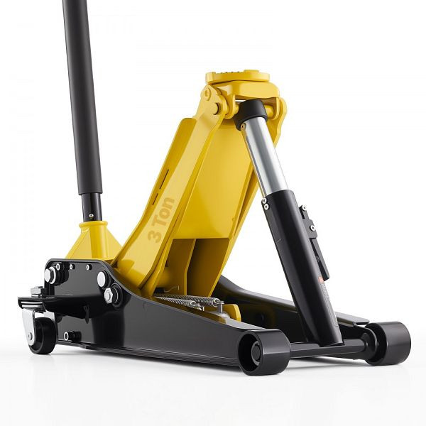 VEVOR Hydraulischer Rangierwagenheber 3T, 75-500 mm Hubhöhe, Gummiauflage, Doppelzylinder, Stahl, für PKW SUV Pickup, ZJDBQJDTZ3TSUYK36001V0