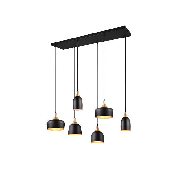 TRIO Pendelleuchte 40W CHIRAZ HV schwarz E14 symmetrisch IP20, 144571