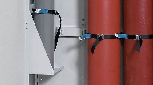 asecos Flaschenhalter für Druckgasflaschenschrank LG, höhenverstellbar, 30695