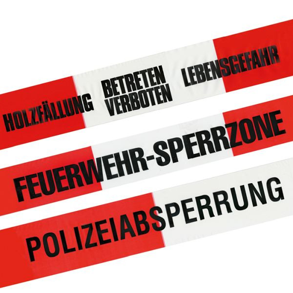Stein HGS Absperrband -Reißfest- mit Standardtext, BETRETEN VERBOTEN, VE: 10 Rollen à 500 m, 12972
