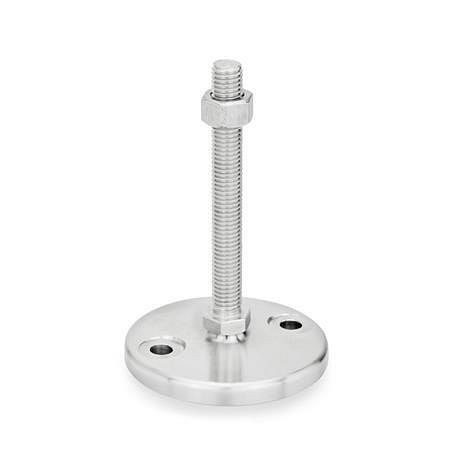 Ganter Edelstahl-Stellfüße (GN 23-100-M20-125-D0-TK), VE: 5 Stück, 23-100-M20-125-D0-TK