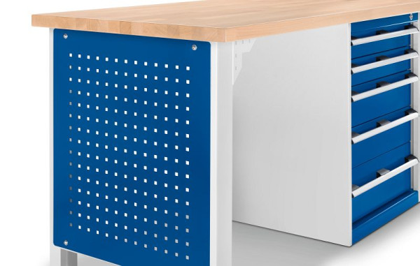 bott cubio Lochplatte für Werkbankfuß BxTxH: 1 x 610 x 692 mm, RAL 5010, 41010016.11V