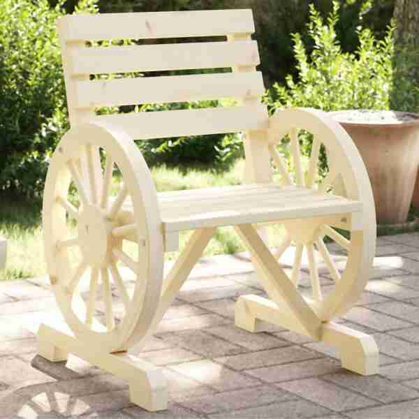 vidaXL Gartenstühle 4 Stück Massivholz Tanne, 3207127, 8721012233294