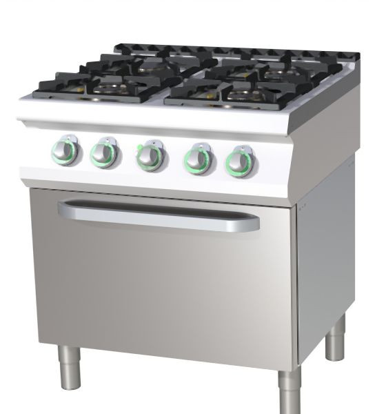 RM Thermik Serie 700, Gasherd mit Elektro-Backofen, 800x730x900 mm, SPT-780/11GE